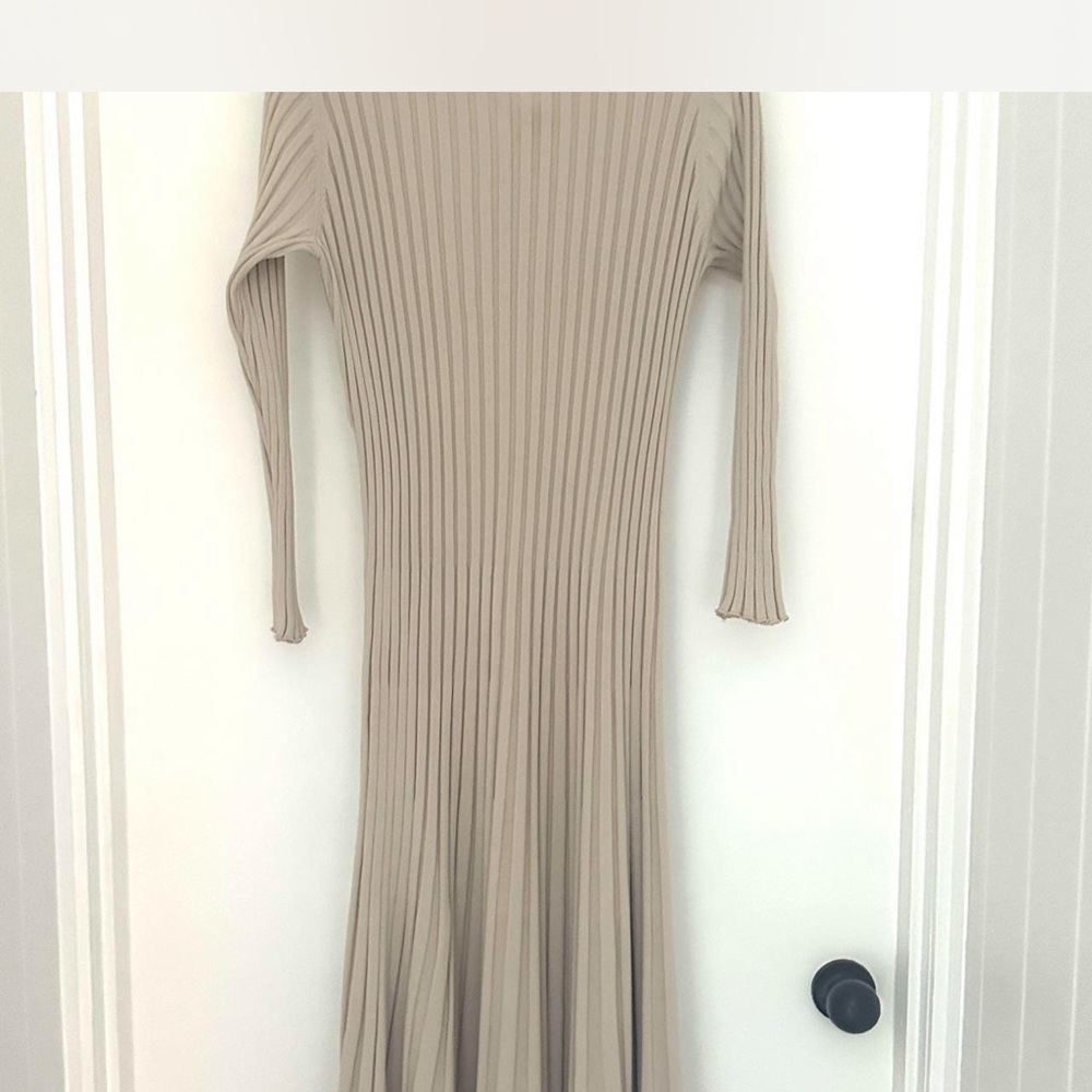 DISSH Ada Ribbed Maxi Dress in Cream